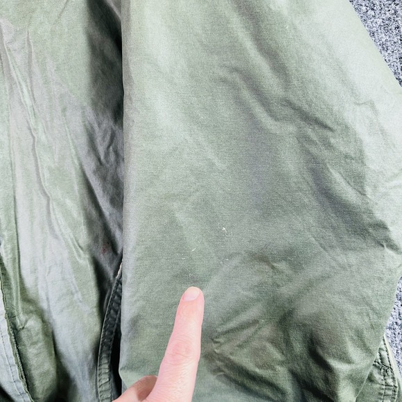 Woolrich Waxed Jacket Women's XL Green Wool Lined Corduroy Vintage USA Made 90s - Picture 16 of 16